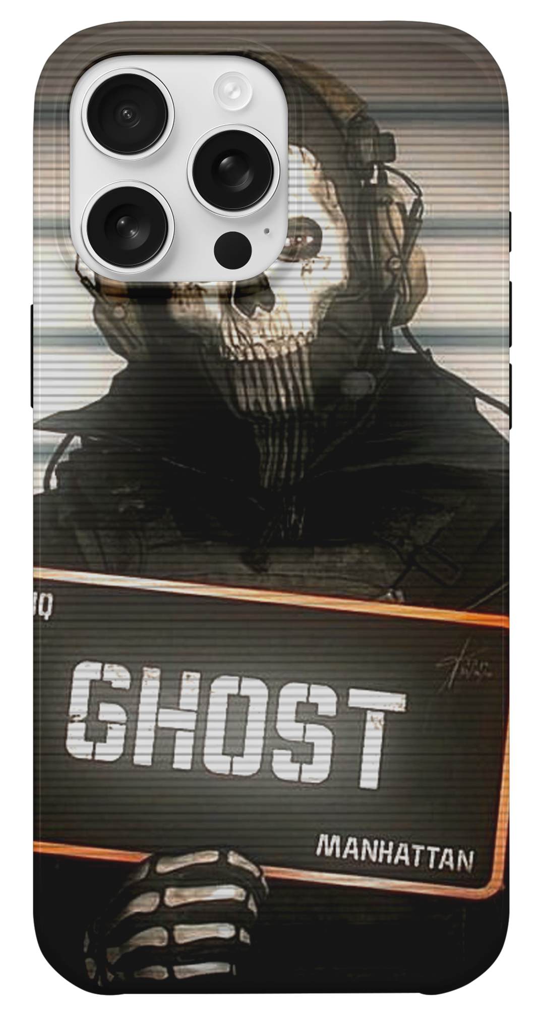 Ghost Manhattan Kurukafa Tasarım Telefon Kılıfı