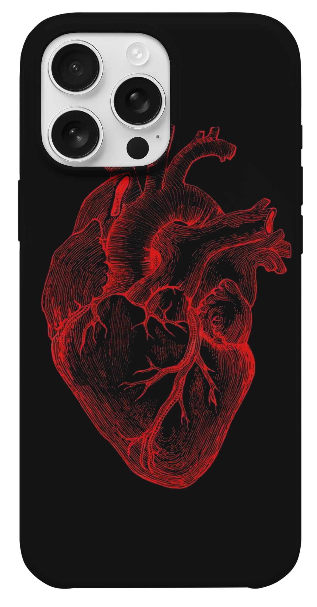 Anatomik Kalp Çizim Telefon Kılıfı