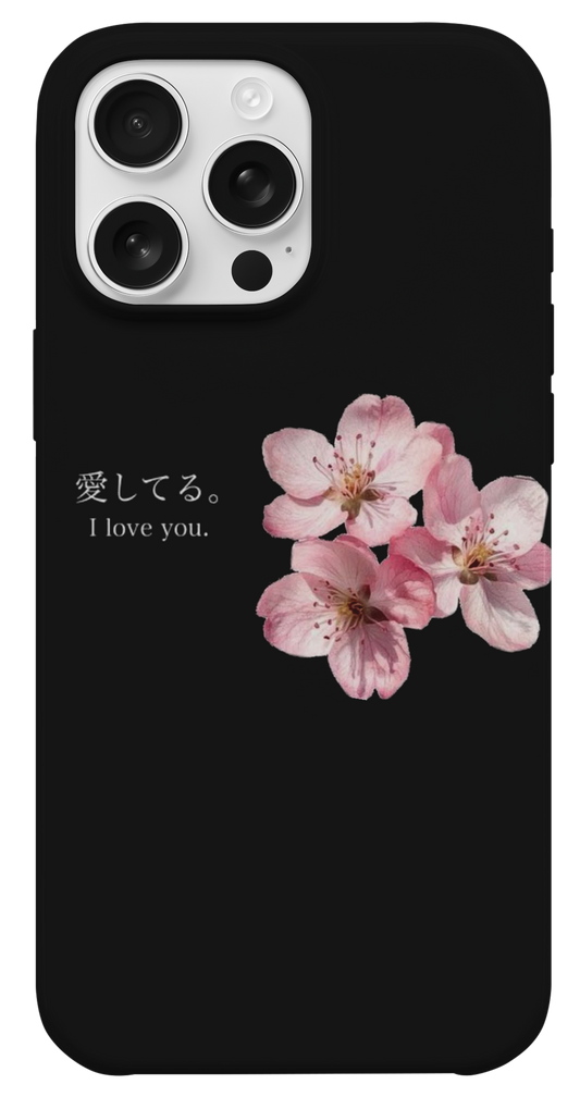Kiraz Çiçeği I Love You Telefon Kılıfı