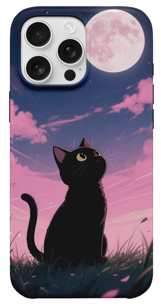 Ay Işığında Kedi Telefon Kılıfı