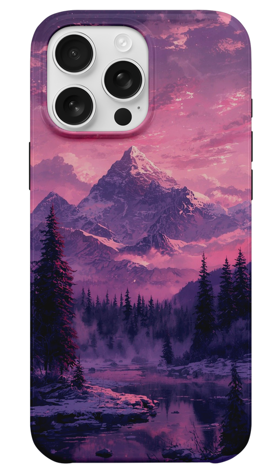 Pembe Dağ Telefon Kılıfı