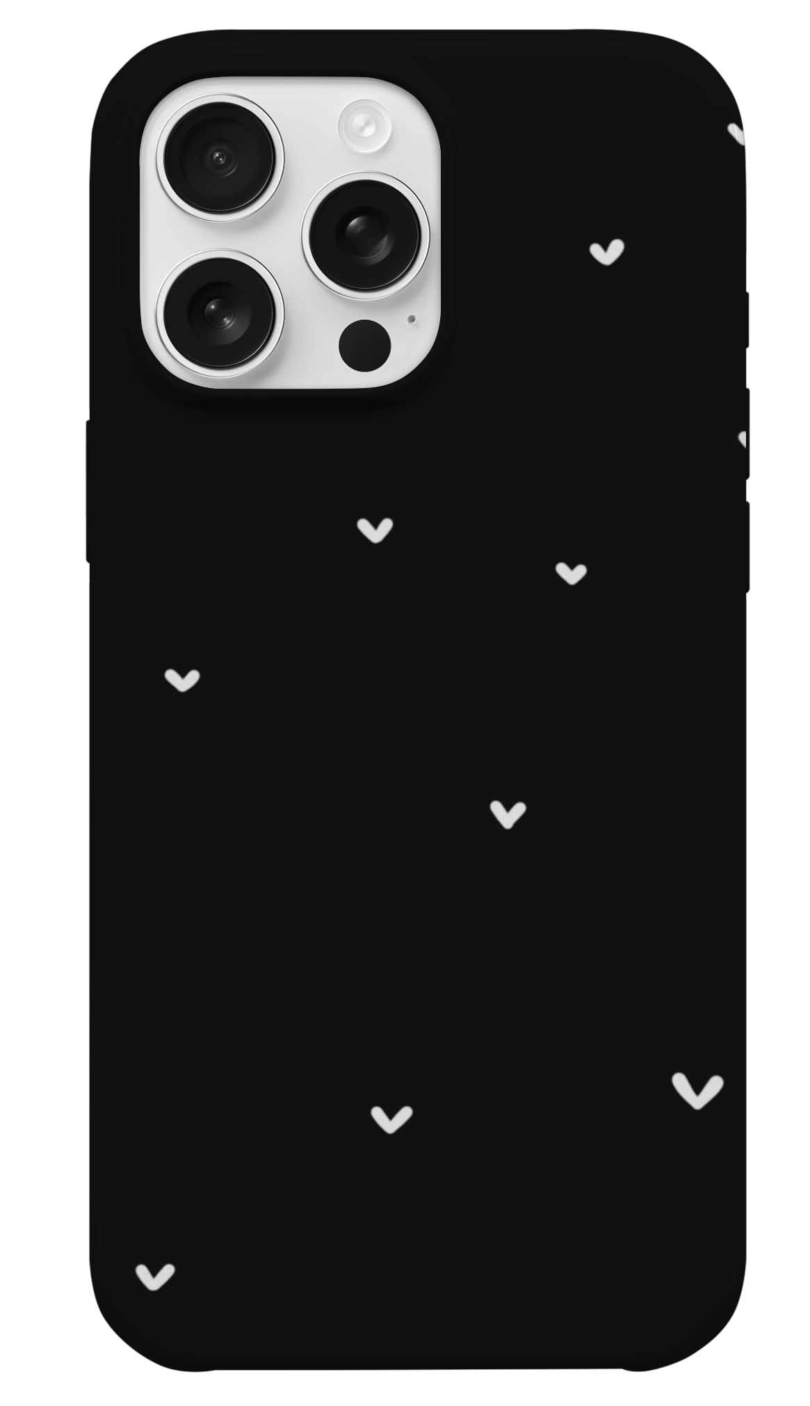 Endless Love Siyah Beyaz Kalp Telefon Kılıfı - Premium Tasarım