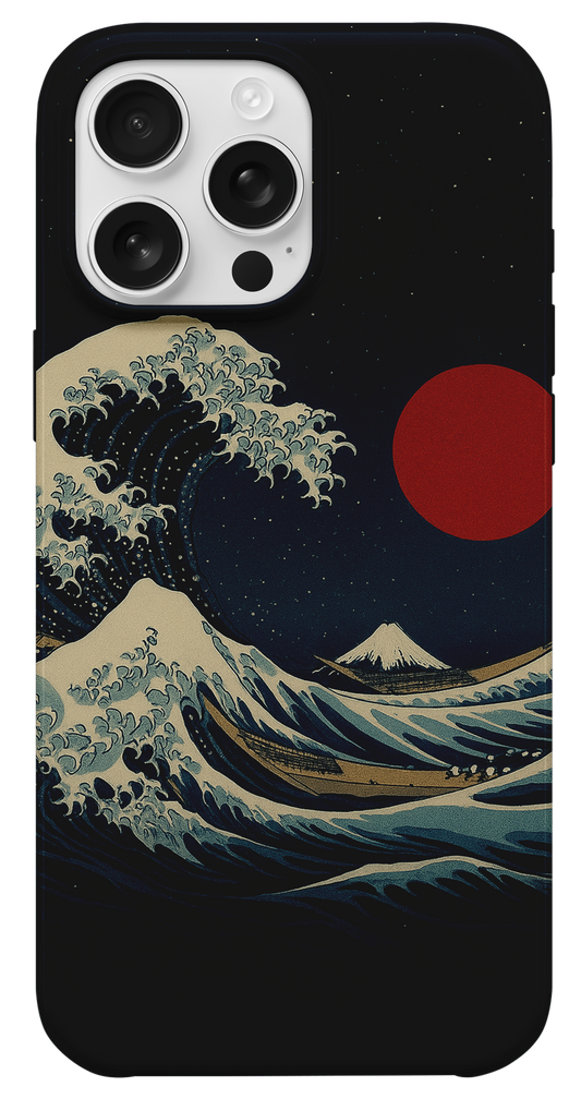 Japon Dalgası ve Fuji Dağı Telefon Kılıfı