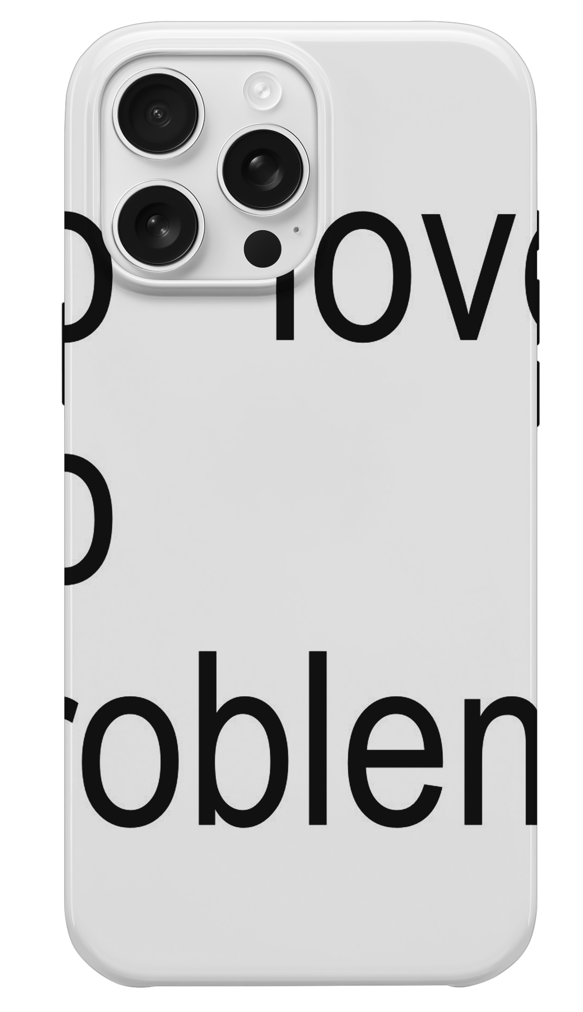 No Love No Problem Telefon Kılıfı Minimalist Tasarım