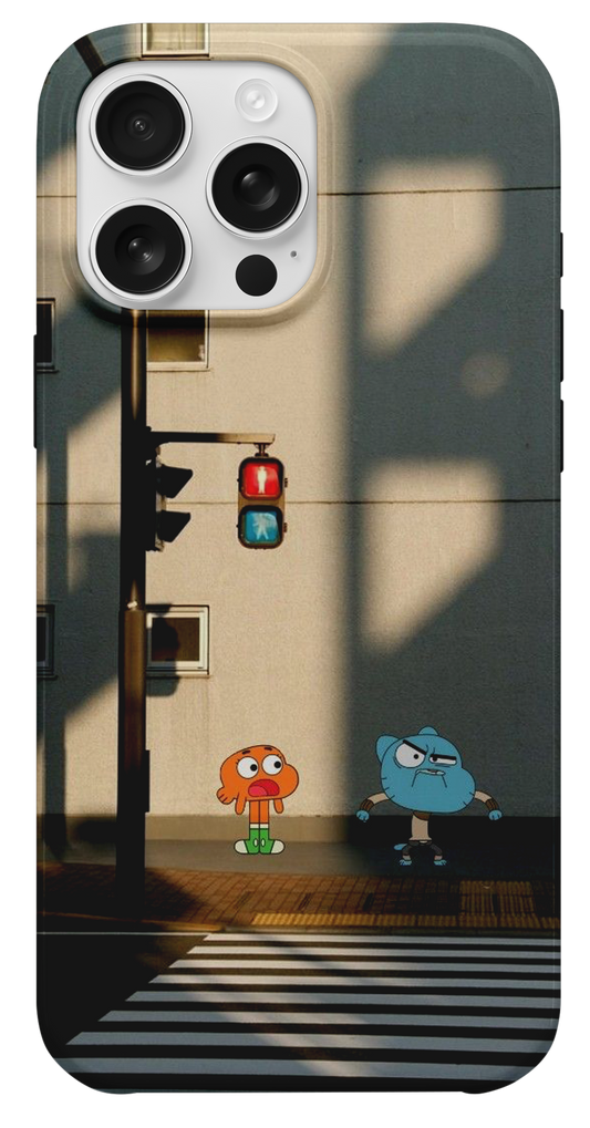 Gumball Şehir Manzarası Telefon Kılıfı