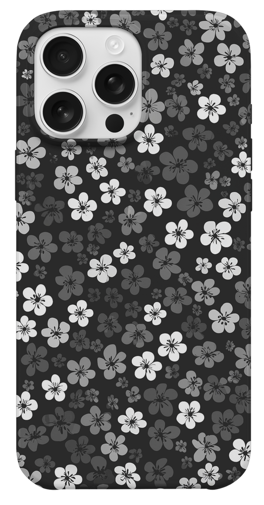 Siyah Sakura Telefon Kılıfı