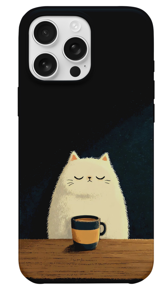 Sessiz Yudum - Kedili Kahve Telefon Kılıfı