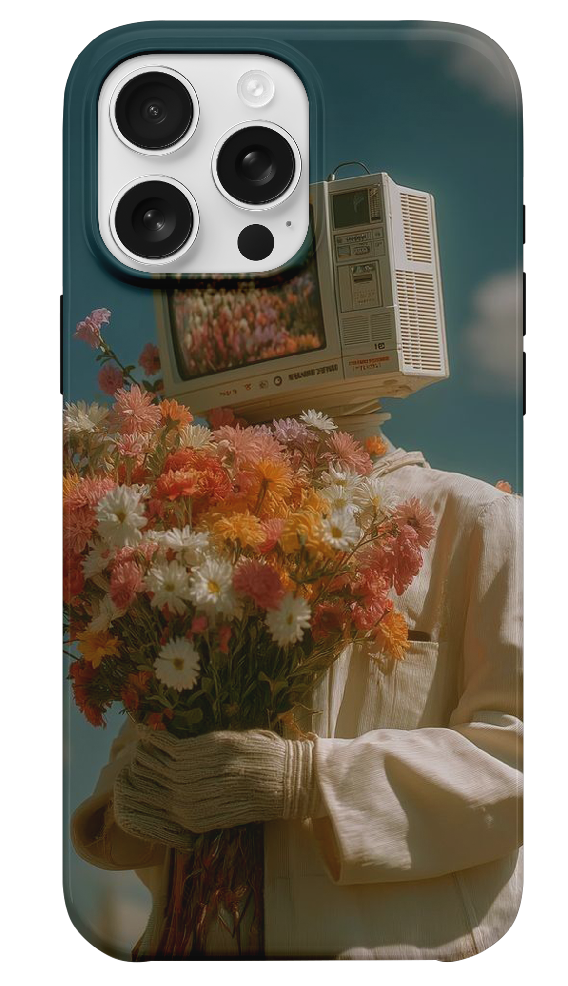 Analog Bloom Retro TV Telefon Kılıfı
