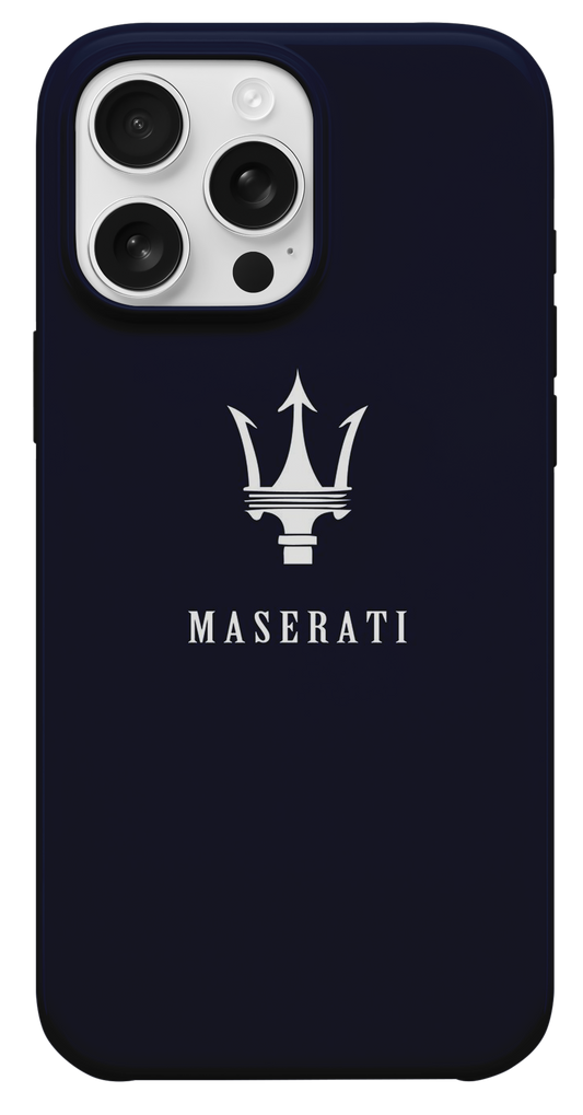 Maserati Logolu Lacivert Telefon Kılıfı