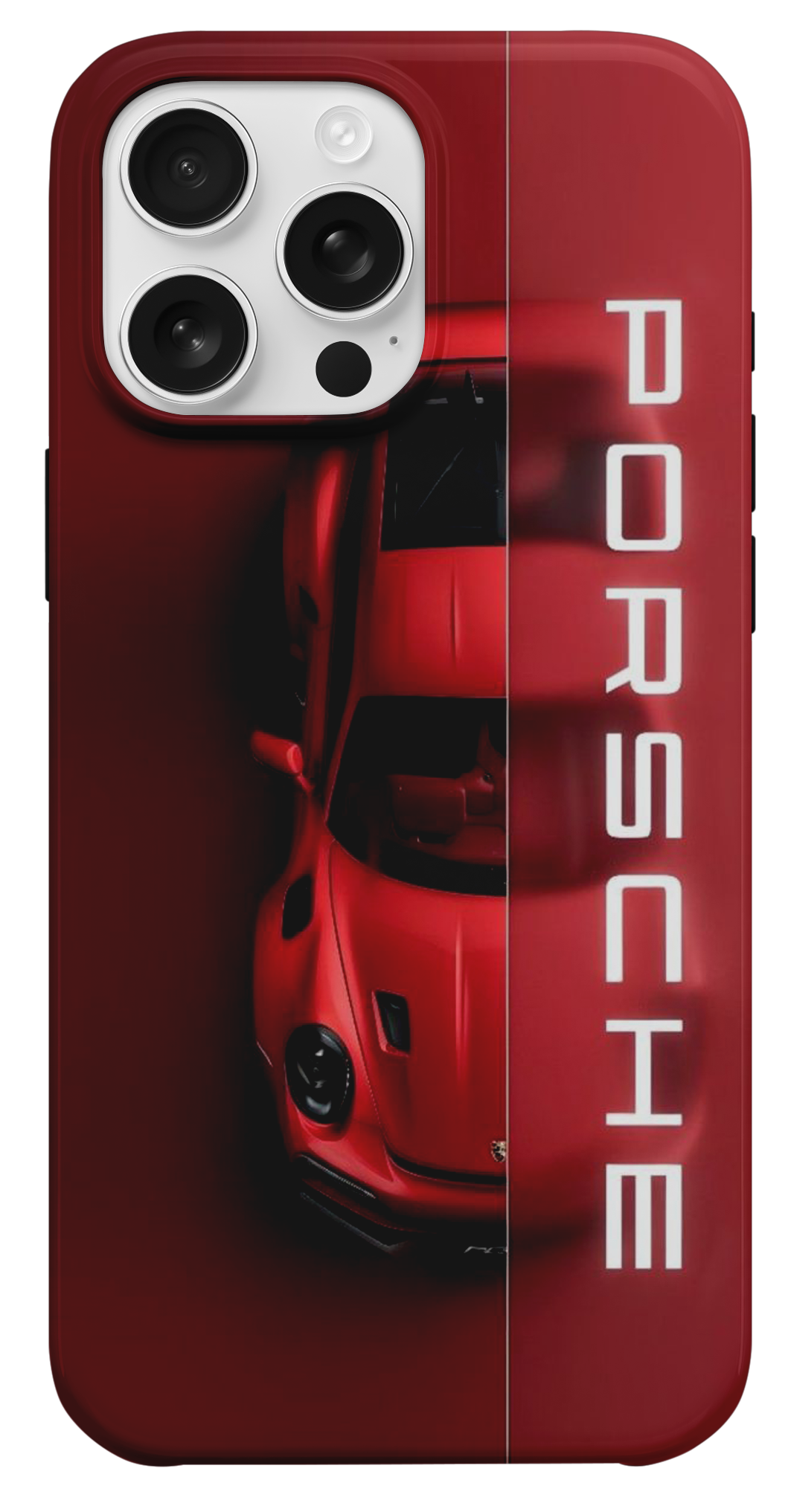 Kırmızı Porsche Spor Araba Telefon Kılıfı