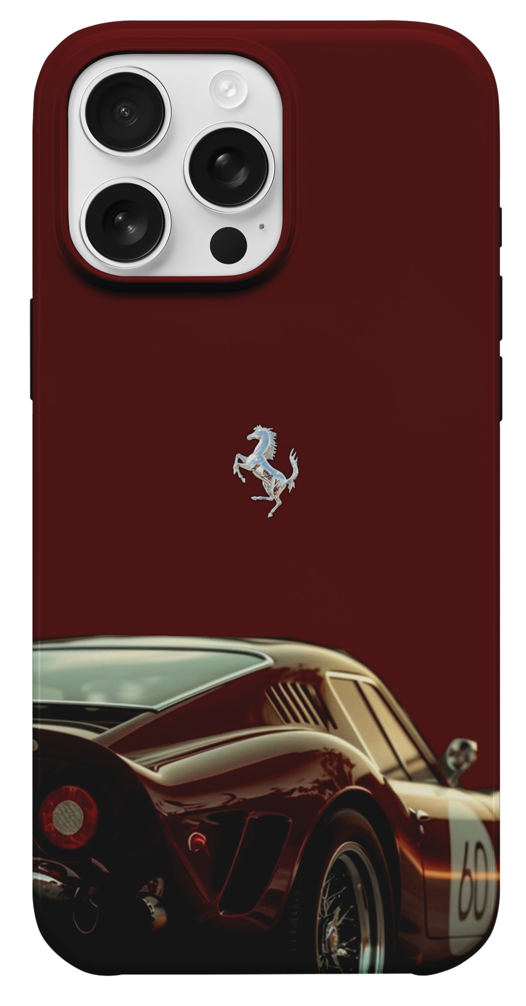 Ferrari Logolu Klasik Spor Araba Telefon Kılıfı