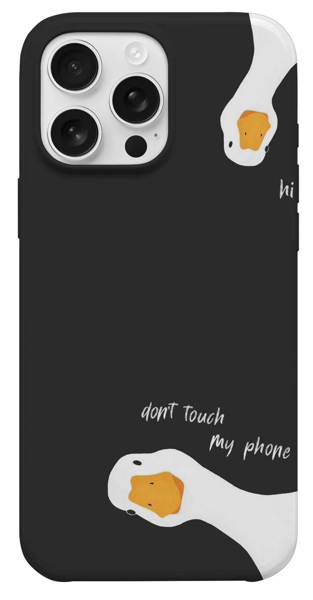 Don't Touch My Phone Ördek Telefon Kılıfı