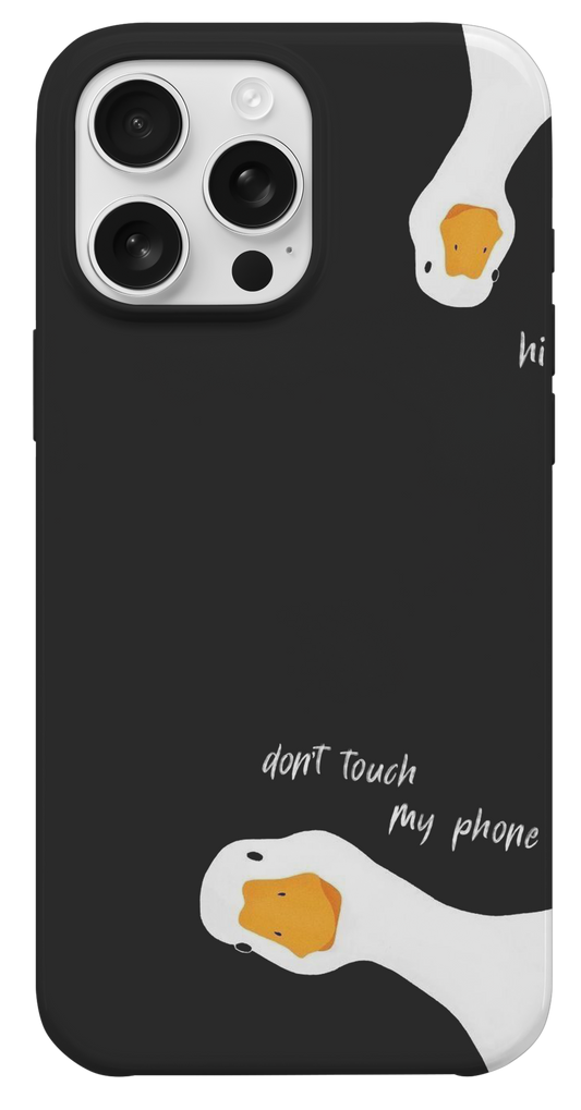 Don't Touch My Phone Ördek Telefon Kılıfı