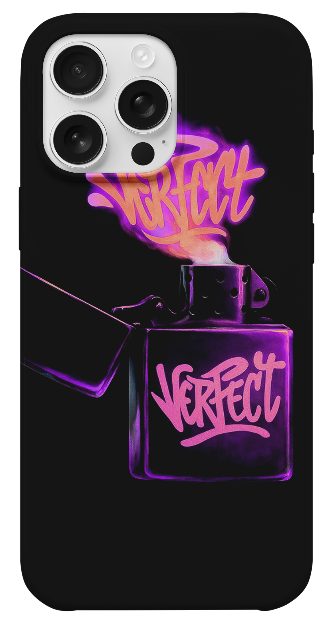 Perfect Neon Çakmak Tasarımlı Telefon Kılıfı