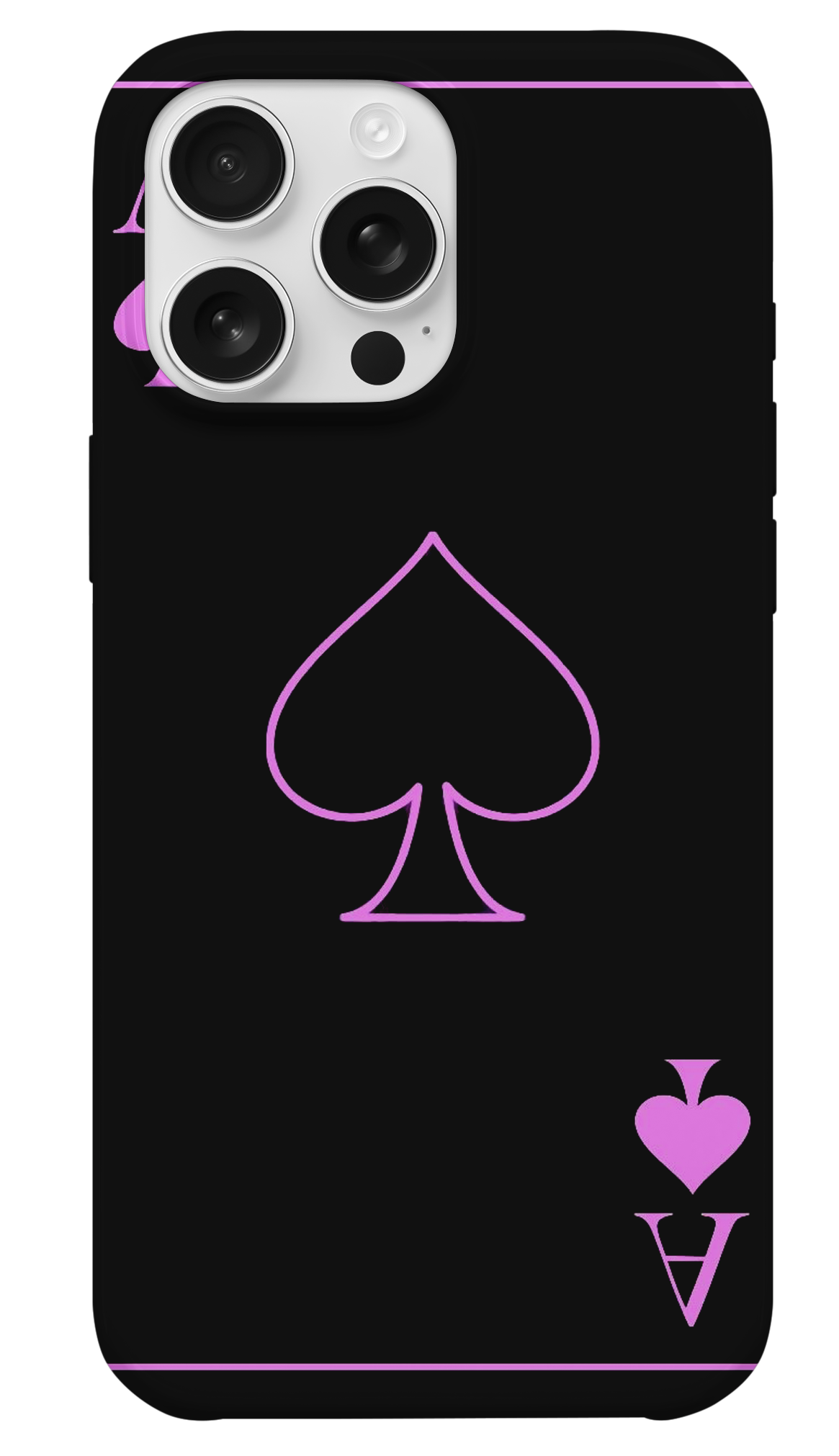 Ace Spade Pembe - Siyah
