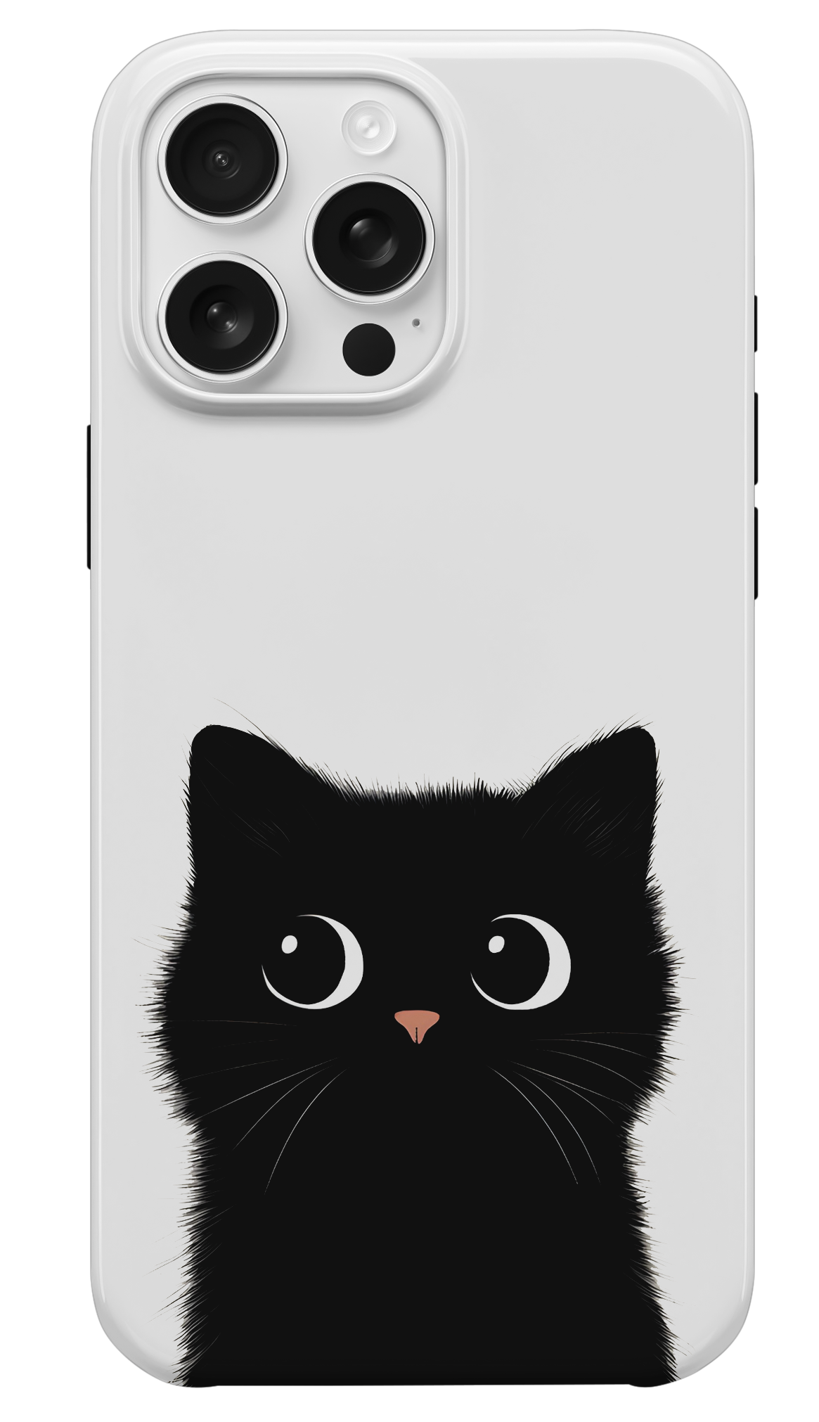 Siyah Tatlı Kedi Telefon Kılıfı