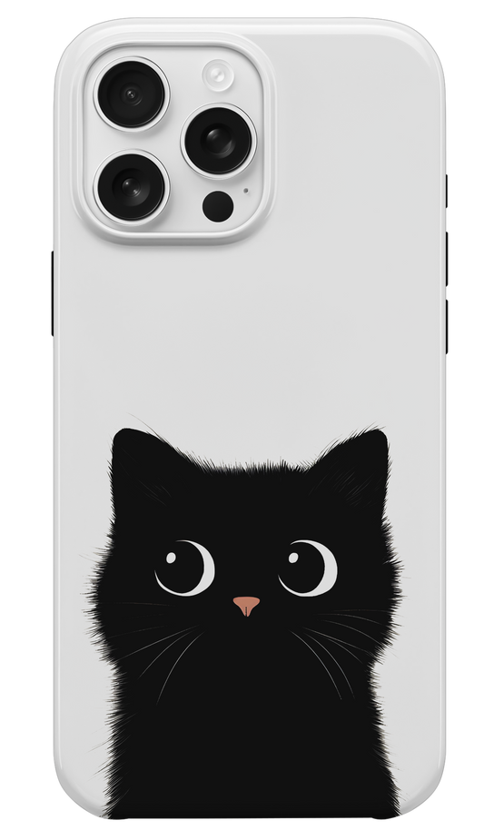 Siyah Tatlı Kedi Telefon Kılıfı