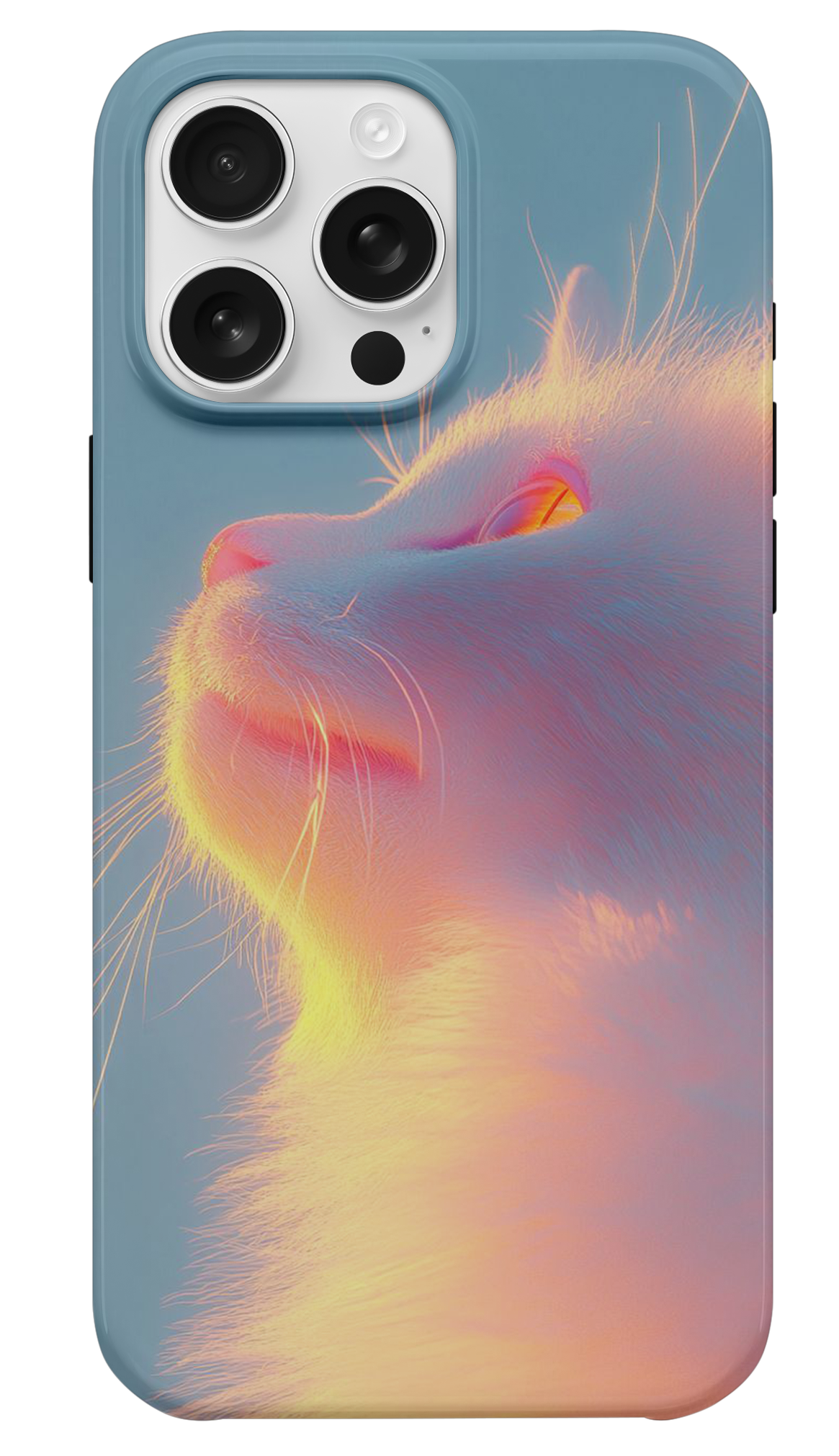 Cute Beyaz Kedi Telefon Kılıfı