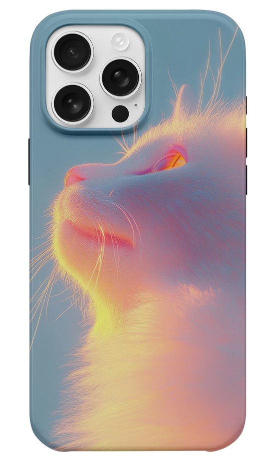 Cute Beyaz Kedi Telefon Kılıfı