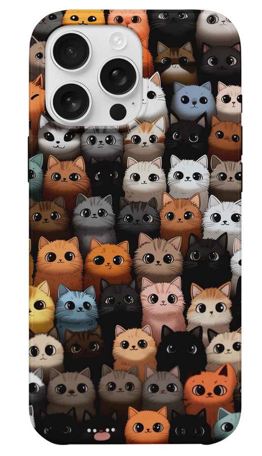 Renkli Kediler Telefon Kılıfı