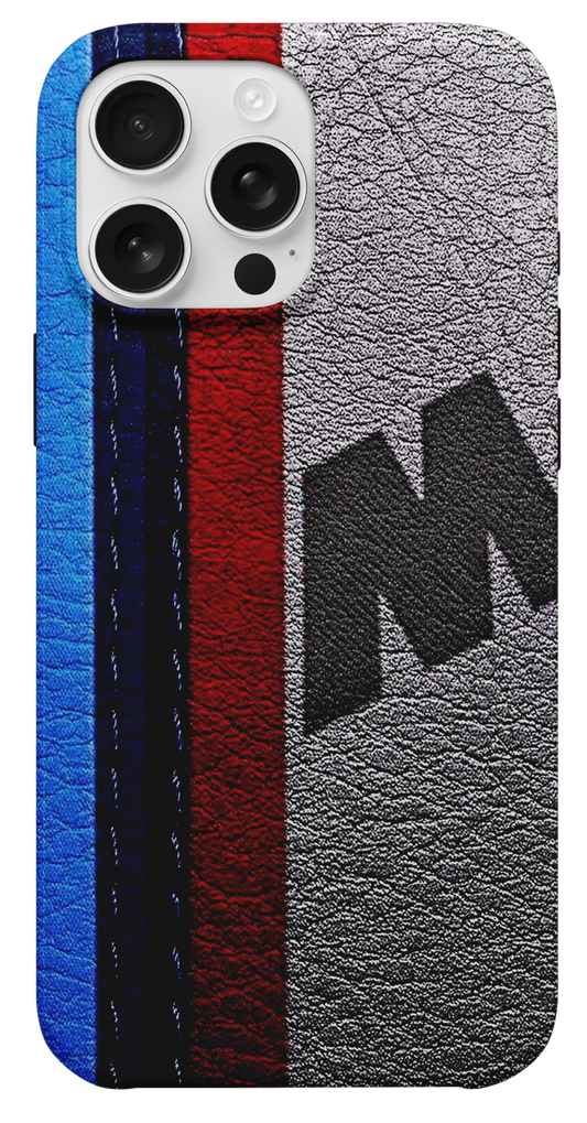 M Harfli Motorsport Şeritli Telefon Kılıfı