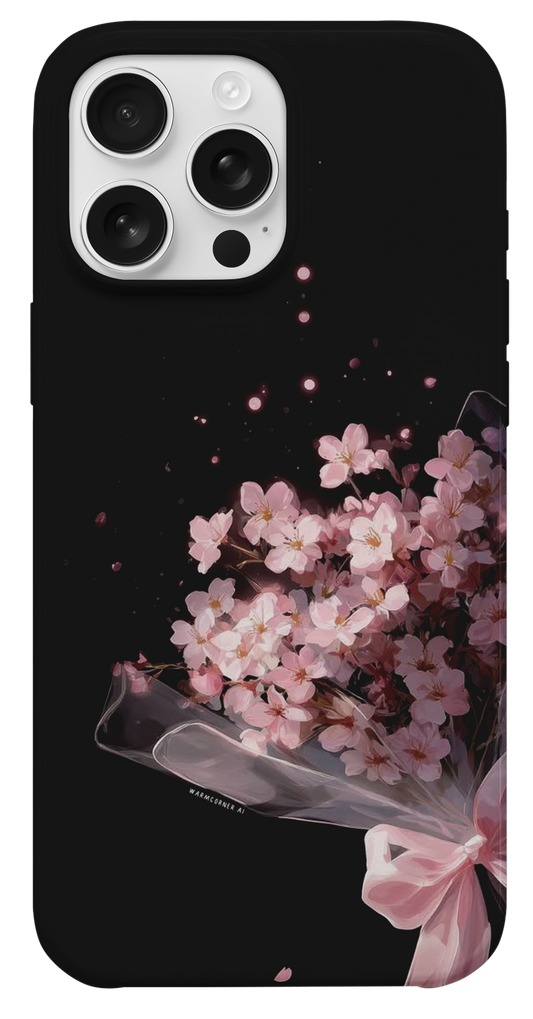 Pembe Kiraz Çiçeği Buketi Telefon Kılıfı