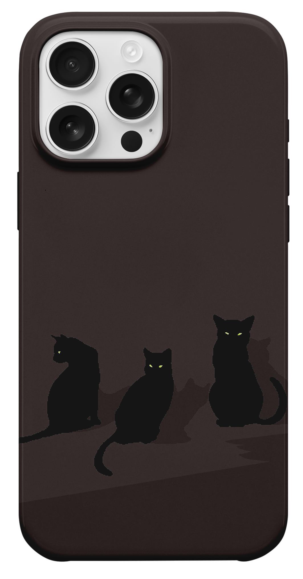 Üç Siyah Kedi Telefon Kılıfı