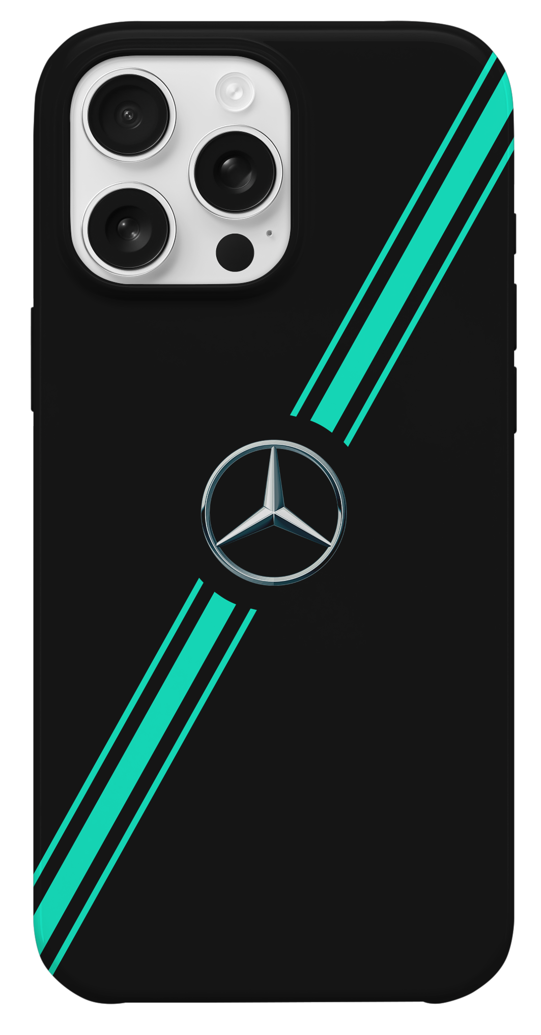 Mercedes Logo Yeşil Şeritli Telefon Kılıfı