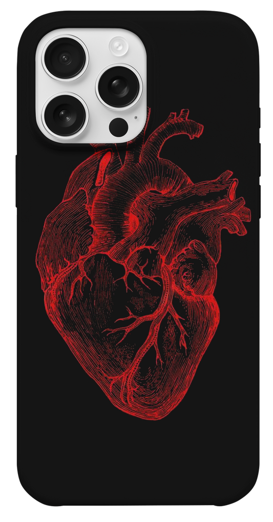 Anatomik Kalp Çizim Telefon Kılıfı