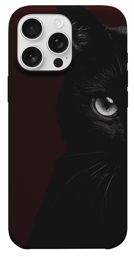 Siyah Kedi Gözü Telefon Kılıfı