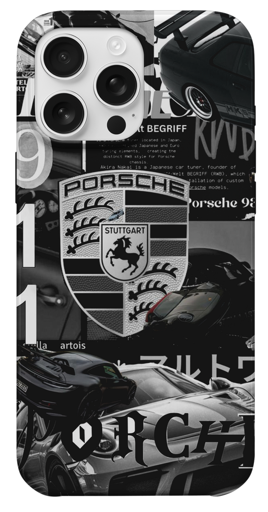 Porsche Kolaj Tasarım Telefon Kılıfı