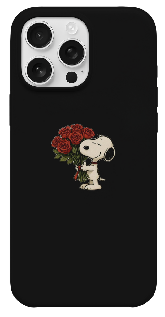 Snoopy Gül Buketi Telefon Kılıfı